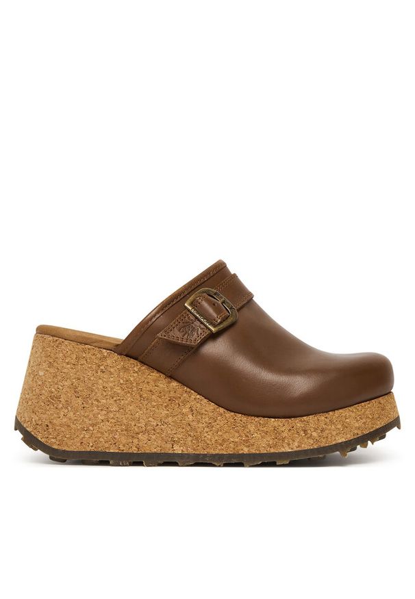 Klapki Fly London. Kolor: brązowy