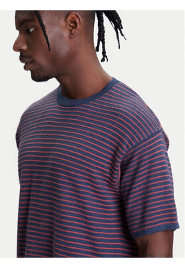 United Colors of Benetton - United Colors Of Benetton T-Shirt 1195K109V Granatowy Relaxed Fit. Kolor: niebieski. Materiał: bawełna