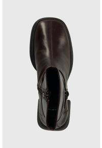 Vagabond Shoemakers botki skórzane ANSIE damskie kolor brązowy na płaskim obcasie 5645.301.35. Kolor: brązowy. Materiał: skóra. Obcas: na obcasie. Wysokość obcasa: niski #2