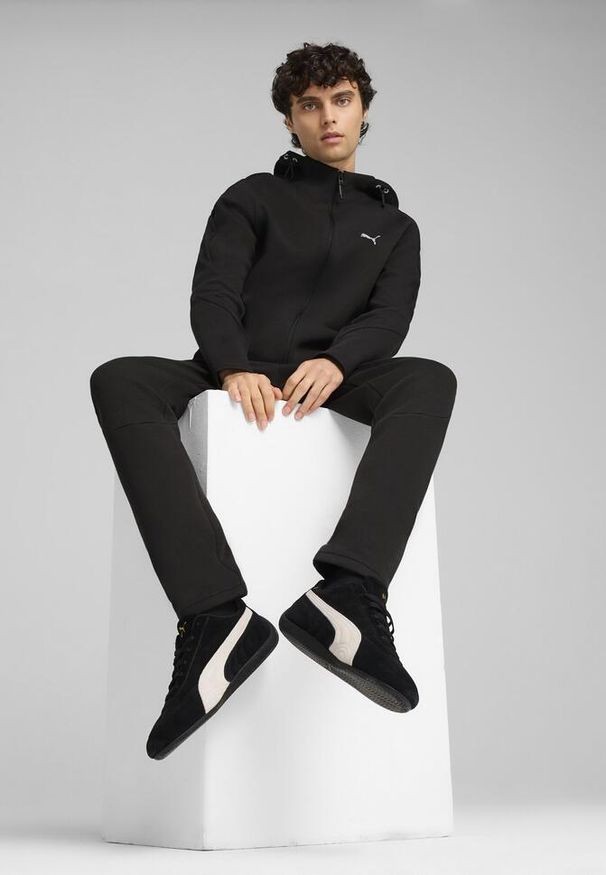Puma - Męska rozpinana bluza z kapturem EVOSTRIPE PUMA Black. Typ kołnierza: kaptur. Kolor: czarny