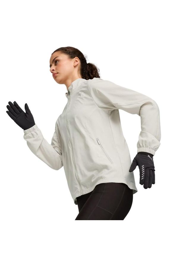 Puma - Rękawiczki Zimowe Do Biegania Z Logo. Kolor: czarny. Sezon: zima. Sport: turystyka piesza