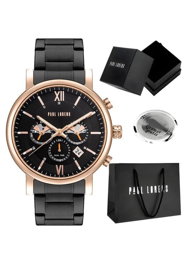 Zegarek męski Paul Lorens MODERO-1A4 Z GRAWEREM