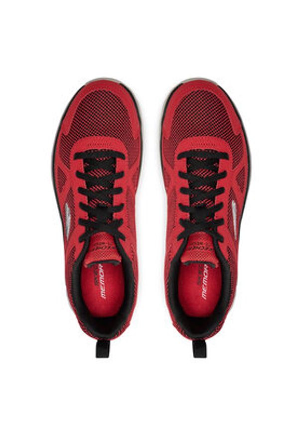skechers - Skechers Sneakersy Bucolo 52630/RDBK Czerwony. Kolor: czerwony. Materiał: materiał
