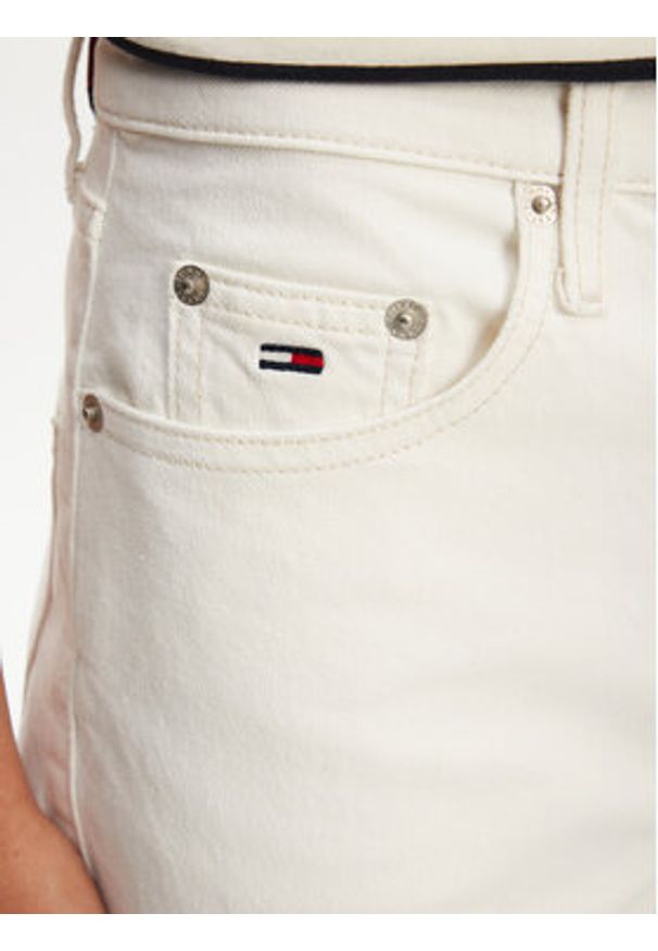 Tommy Jeans Jeansy Layla DW0DW20481 Biały Straight Fit. Kolor: biały