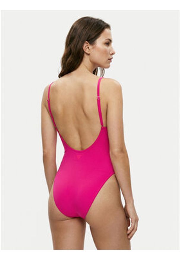 Guess Strój kąpielowy E6GJ43 KF442 Różowy. Kolor: różowy. Materiał: syntetyk
