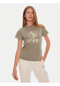 Guess T-Shirt V4BI00 I3Z14 Szary Regular Fit. Kolor: szary. Materiał: bawełna