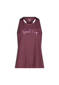 Damski tank top CMP. Kolor: fioletowy. Sport: turystyka piesza #1