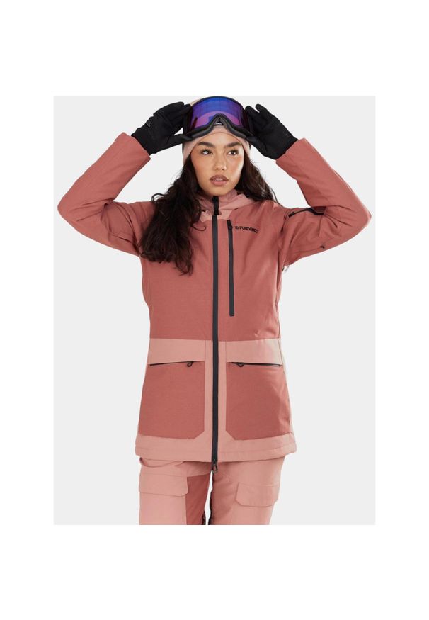 FUNDANGO - Kurtka Narciarska Damska Fundango Poplar ECO. Kolor: różowy. Materiał: materiał. Sezon: zima. Sport: narciarstwo
