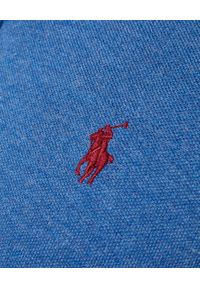 Ralph Lauren - RALPH LAUREN - Niebieska koszulka polo Slim Fit Mesh. Typ kołnierza: polo. Kolor: niebieski. Materiał: mesh. Długość: długie. Wzór: haft, ze splotem #3