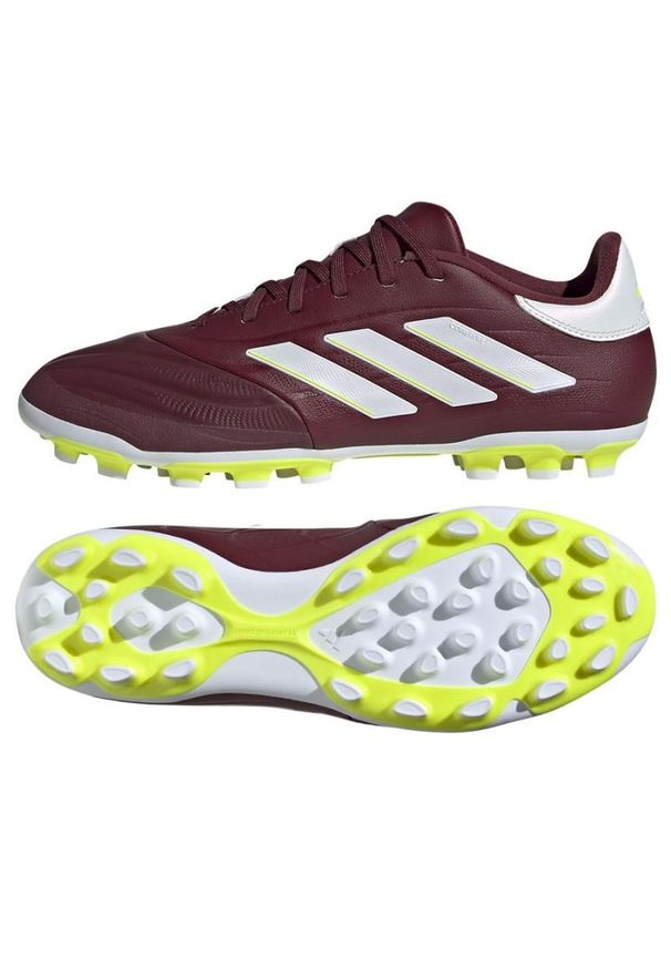 Adidas - Buty piłkarskie adidas Copa Pure.2 League 2G/3G Ag M IE7512 czerwone. Zapięcie: sznurówki. Kolor: czerwony. Materiał: syntetyk, guma. Sport: piłka nożna