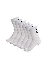 Skarpetki białe Hummel hmlCHEVRON 6-PACK SOCKS uniwersalne. Kolor: biały