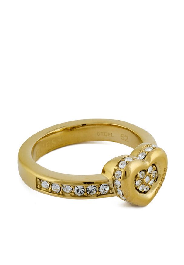 Guess Pierścionek JUBR05 464JW Złoty. Materiał: metalowe. Kolor: złoty