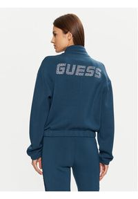 Guess Bluza V4BQ14 K7UW2 Niebieski Regular Fit. Kolor: niebieski. Materiał: wiskoza #5