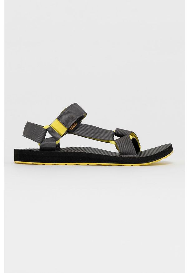 Teva - Sandały. Zapięcie: rzepy. Kolor: szary. Materiał: materiał, guma