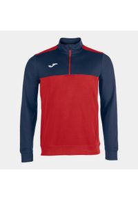 Bluza do piłki nożnej męska Joma Winner. Kolor: czerwony, niebieski, wielokolorowy. Materiał: poliester. Wzór: haft. Sport: piłka nożna