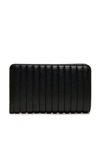 Calvin Klein Duży Portfel Damski Mini Line Quilt Medium Bifold K60K613063 Czarny. Kolor: czarny. Materiał: skóra #4