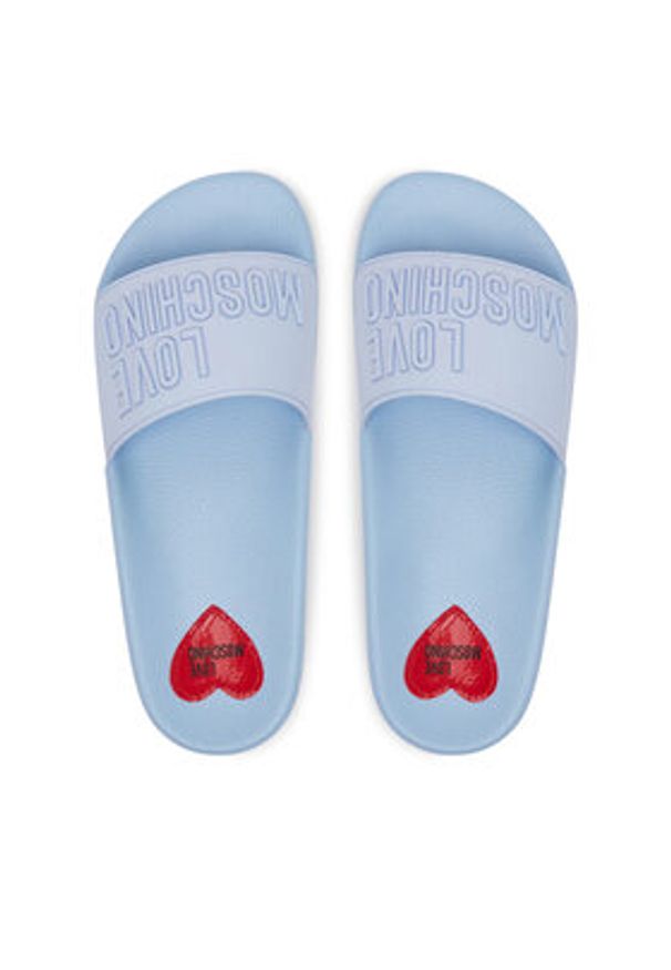 Love Moschino - LOVE MOSCHINO Klapki JA28052G0MI15712 Niebieski. Kolor: niebieski. Materiał: syntetyk