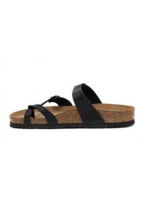 Klapki damskie Birkenstock 071791. Zapięcie: bez zapięcia. Kolor: wielokolorowy. Materiał: materiał. Sport: turystyka piesza