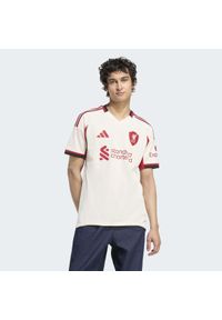 Adidas - Koszulka Liverpool FC 25/26 Away Jersey. Kolor: biały. Materiał: jersey. Sport: piłka nożna #1