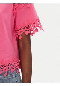 Morgan T-Shirt 251-DFUTUR M Różowy Regular Fit. Kolor: różowy. Materiał: bawełna #2