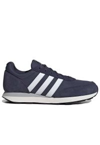 Adidas - Buty męskie adidas Run 60s 3.0 IE3825 - granatowe. Kolor: niebieski. Materiał: skóra, zamsz, materiał, guma. Szerokość cholewki: normalna. Sport: bieganie #1