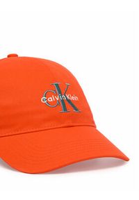 Calvin Klein Czapka z daszkiem Monologo Embroidery Baseball Cap LV04G5004G Pomarańczowy. Kolor: pomarańczowy. Materiał: bawełna #3