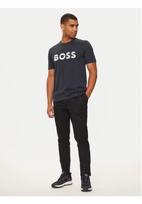 BOSS - Boss T-Shirt 50525208 Granatowy Regular Fit. Kolor: niebieski. Materiał: bawełna #5