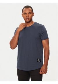 Calvin Klein Jeans T-Shirt J30J323482 Niebieski Regular Fit. Kolor: niebieski. Materiał: bawełna