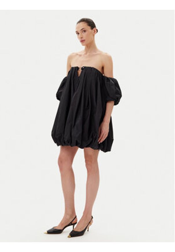 Pinko - PINKO Sukienka letnia 105211 A2LD Z99 Czarny Regular Fit. Kolor: czarny. Materiał: bawełna. Sezon: lato