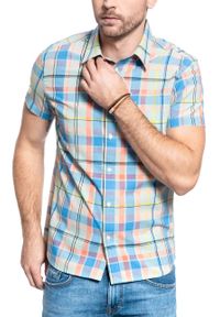 Wrangler - WRANGLER SS 1 PKT SHIRT MĘSKA KOSZULA GOSSAMER GREEN W5J14MG07 112130162 #4