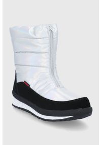 CMP Śniegowce dziecięce Kids Rae Snow Boots Wp kolor srebrny. Nosek buta: okrągły. Kolor: srebrny. Materiał: materiał, guma, włókno. Sezon: zima #2