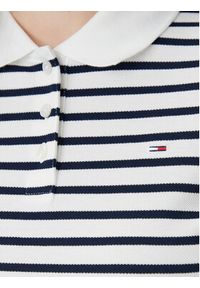 Tommy Jeans Polo Essential DW0DW20160 Granatowy Slim Fit. Typ kołnierza: polo. Kolor: niebieski. Materiał: bawełna