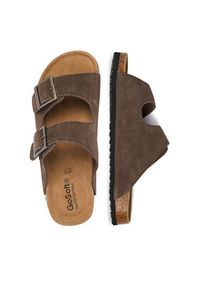 Go Soft Klapki EOHP-ALMELO-01 Brązowy. Kolor: brązowy. Materiał: skóra, zamsz #9