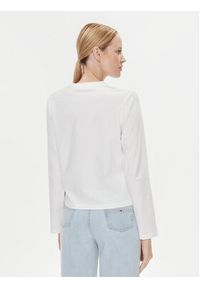 TOMMY HILFIGER - Tommy Hilfiger Bluzka Mini Corp Logo WW0WW39784 Écru Relaxed Fit. Materiał: bawełna #5