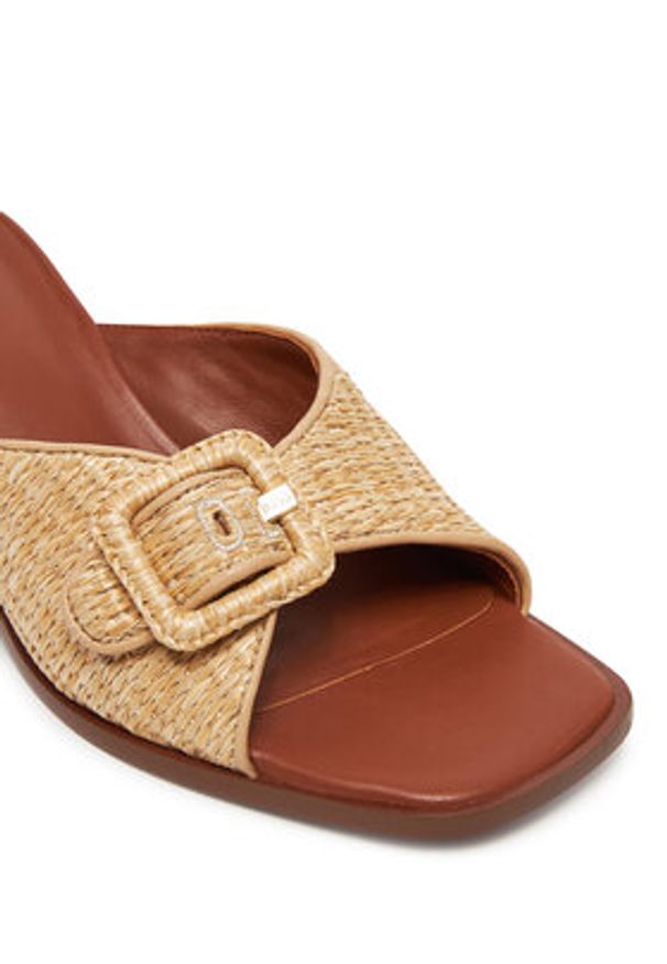 BOSS Klapki Charlize 50542211 Beżowy. Kolor: beżowy. Materiał: syntetyk