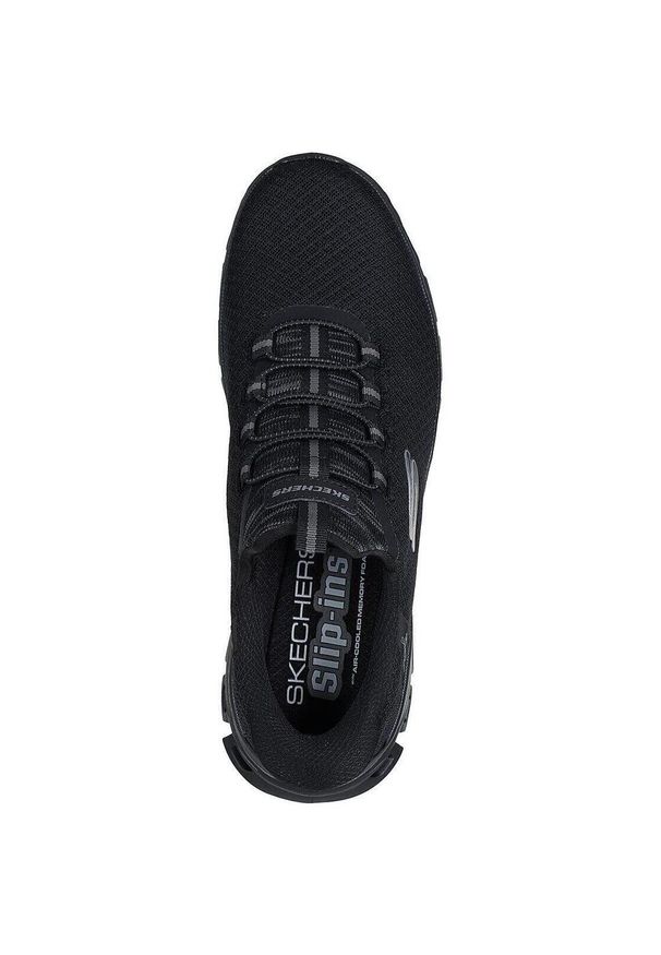 skechers - Adidasy Skechers Glide-step - Noxus, Mężczyźni. Kolor: czarny. Materiał: materiał. Sport: fitness