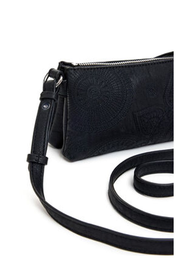 Desigual Torebka 25SAYP02 Czarny. Kolor: czarny. Materiał: skórzane