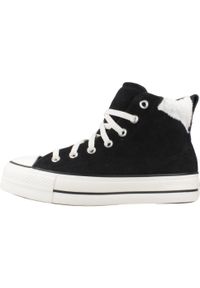 Tenisówki Converse Model Chuck Taylor All Star Puff Lift Hi Kolor Czarny. Kolor: czarny. Materiał: tkanina, skóra