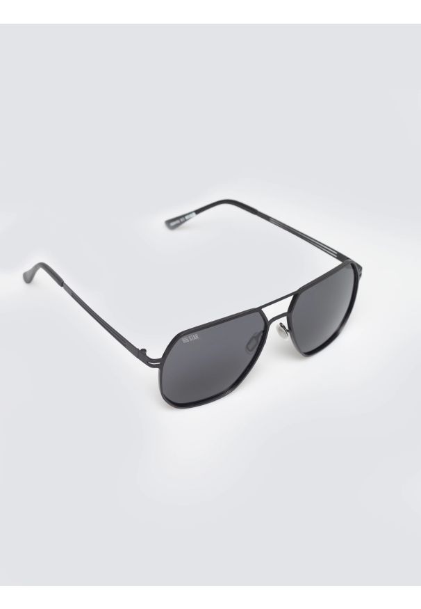 Big-Star - Okulary przeciwsłoneczne męskie czarne Suno 906. Kolor: czarny