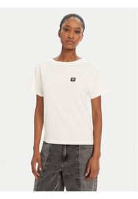 Hugo - HUGO T-Shirt 50534300 Écru Regular Fit. Materiał: bawełna #1