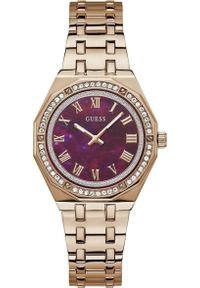 Zegarek damski Guess GW0770L3 CYRKONIE różowe złoto. Kolor: złoty, wielokolorowy, różowy #1