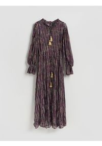 Reserved - Sukienka z wiskozy - wielobarwny. Materiał: wiskoza #1