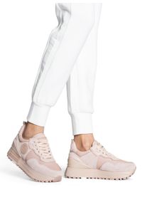 Sneakersy damskie różowe Liu Jo Maxi Wonder 24 Phard. Okazja: na spotkanie biznesowe. Kolor: różowy. Materiał: tkanina
