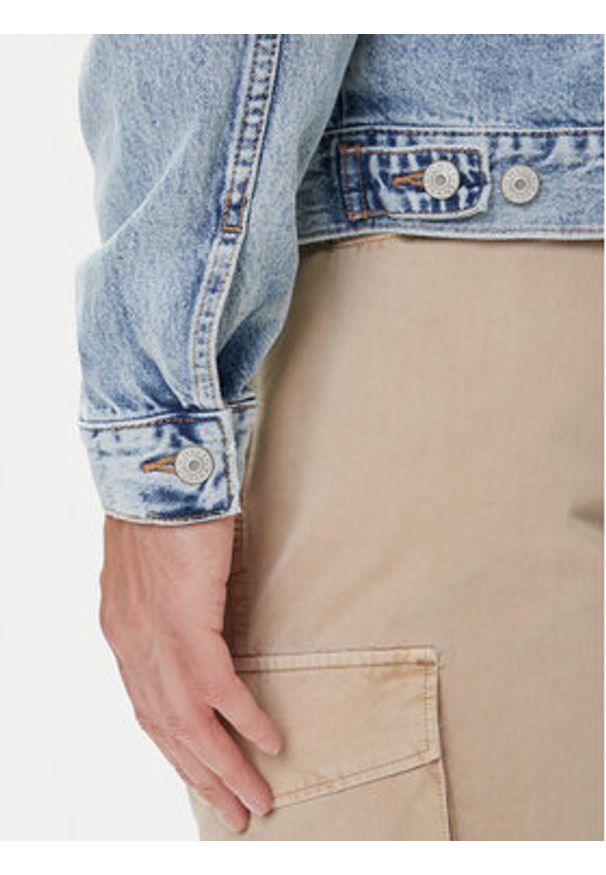 Tommy Jeans Kurtka jeansowa Ryan DM0DM21242 Niebieski Regular Fit. Kolor: niebieski. Materiał: bawełna