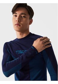 Togoshi Longsleeve THERMO TG22-TSML500 Granatowy Slim Fit. Kolor: niebieski. Długość rękawa: długi rękaw