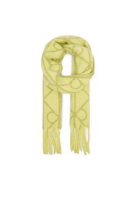 Calvin Klein Szalik Emblem Aop Brushed LV04D8072G Zielony. Kolor: zielony. Materiał: poliamid, nylon #1