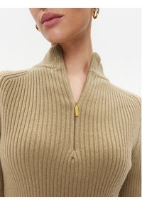 MICHAEL Michael Kors Sweter MF360P26V1 Brązowy Regular Fit. Kolor: brązowy. Materiał: wełna