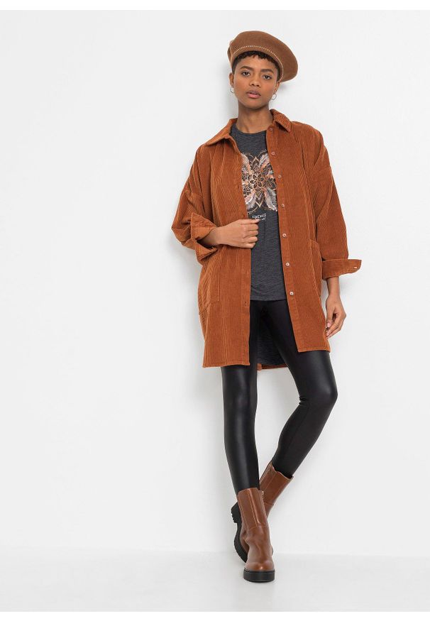 bonprix - T-shirt z miękkiego materiału z domieszką wiskozy. Kolor: czarny. Materiał: wiskoza, materiał. Długość: długie