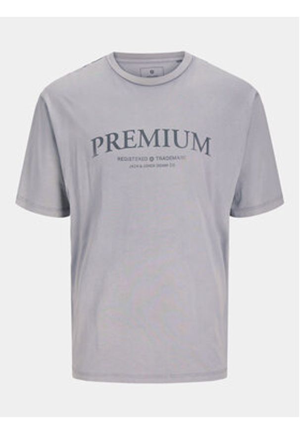 Jack & Jones T-Shirt Jprbluwinston 12255611 Szary Regular Fit. Kolor: szary. Materiał: bawełna