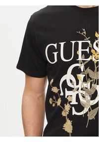 Guess T-Shirt M4GI53 K9RM1 Czarny Slim Fit. Kolor: czarny. Materiał: bawełna